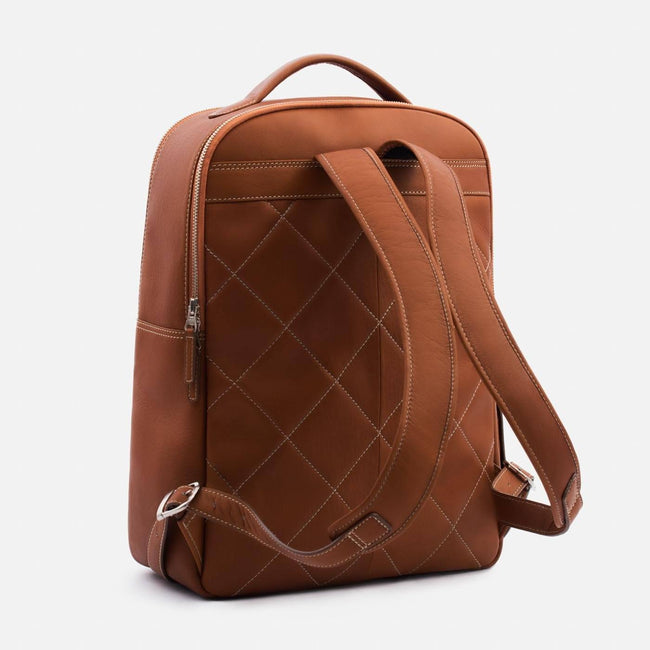 Logan Backpack - Full Grain Vachetta Leather - Tan