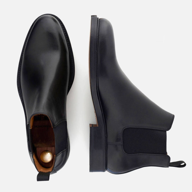 *SECONDS* Bolton Chelsea Boots - Italian Calfskin - Black