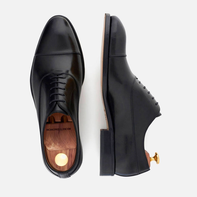 *SECONDS* Caine Oxfords - Calfskin Leather - Black