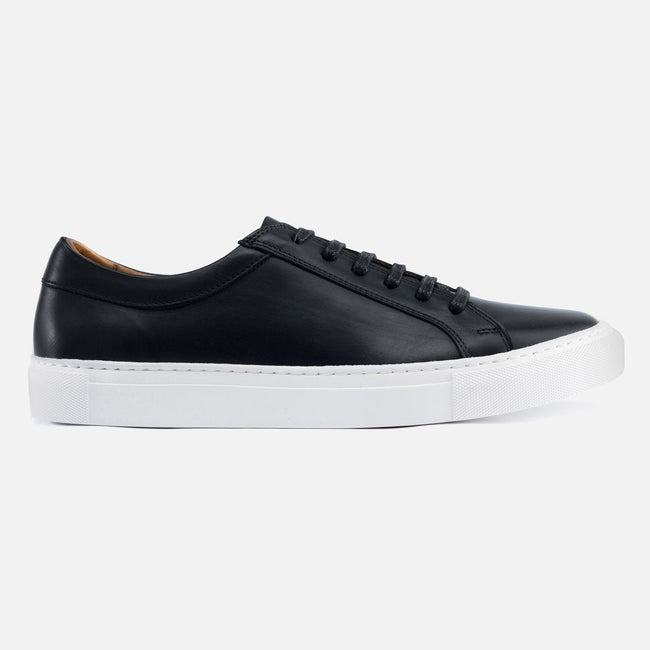 *SECONDS* Alba Low Top Sneakers - Black Leather