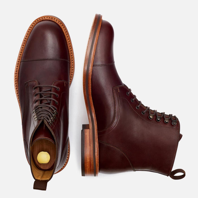 *SECONDS* Dowler Cap-toe Boot - Calfskin Leather - Brown