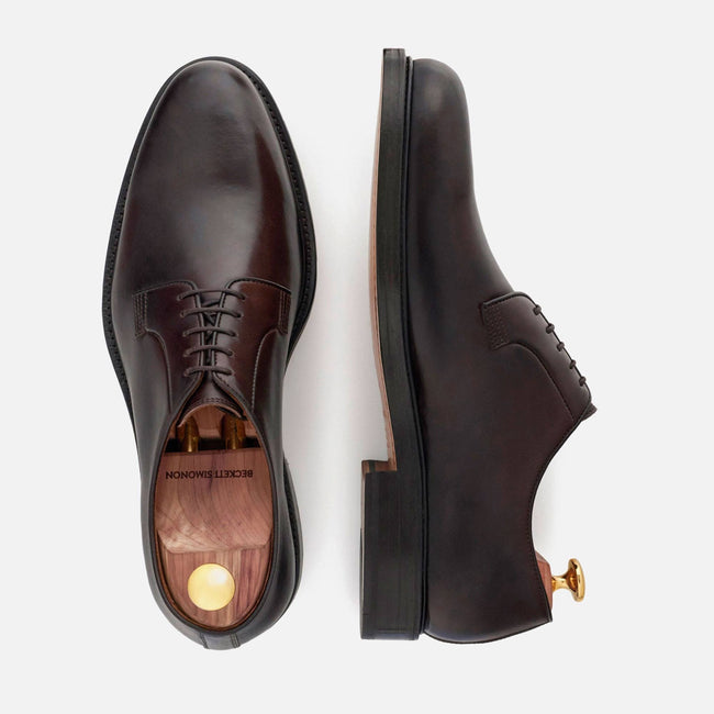 Sutton Derbies - Italian Calfskin - Brown