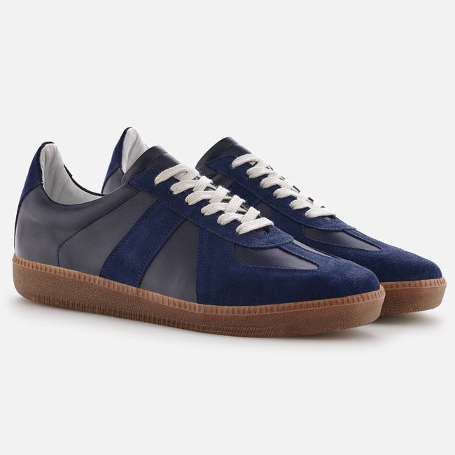 Morgen trainer - Full grain Leather - Navy