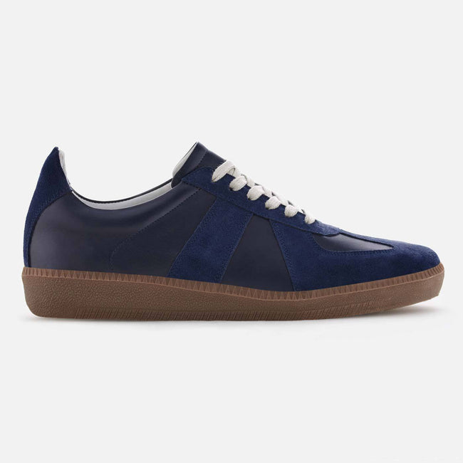 Morgen trainer - Full grain Leather - Navy