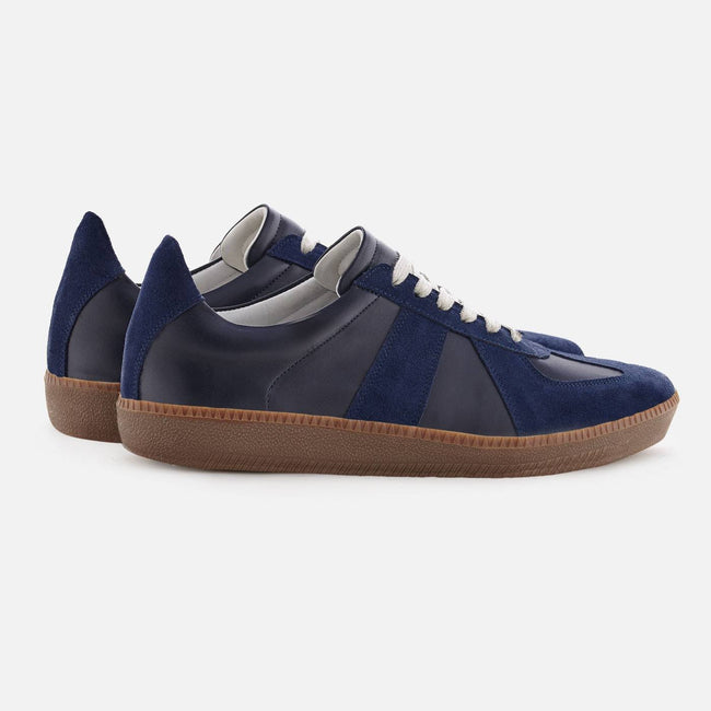 Morgen trainer - Full grain Leather - Navy
