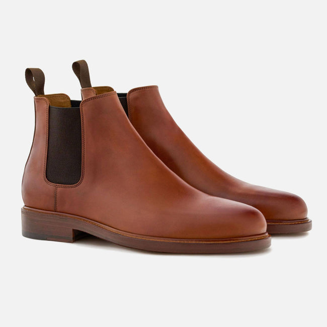 *SECONDS* Bolton Chelsea Boots - Italian Calfskin - Tan