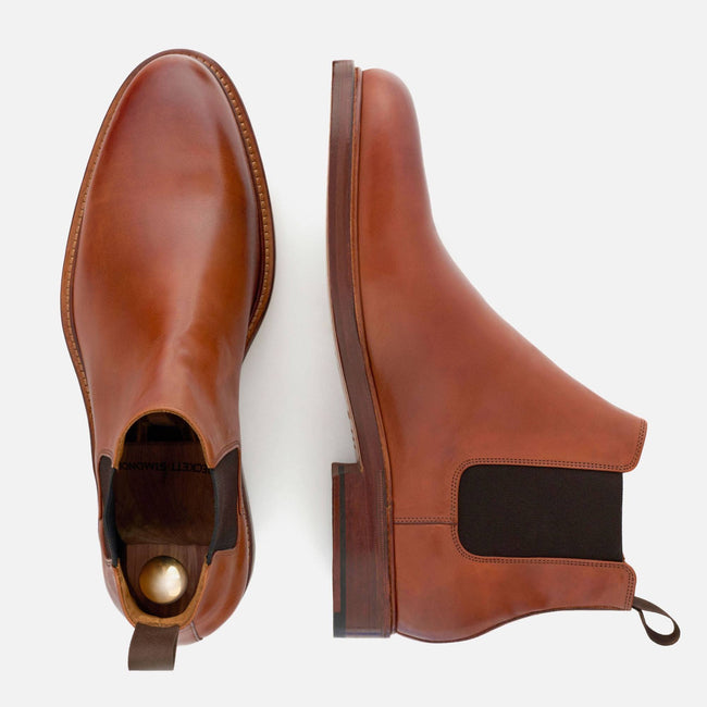 *SECONDS* Bolton Chelsea Boots - Italian Calfskin - Tan