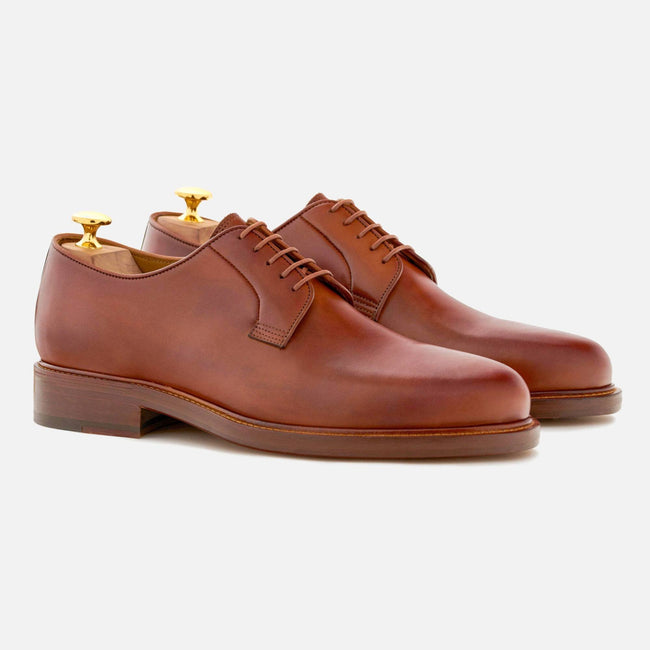 Sutton Derbies - Italian Calfskin - Tan