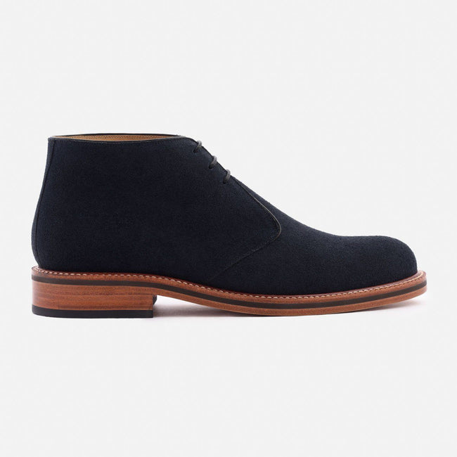 *SECONDS* Laval Chukka Boots - Water Repellent Suede - Navy