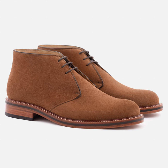 Laval Chukka Boots - Water Resistant Suede - Chestnut