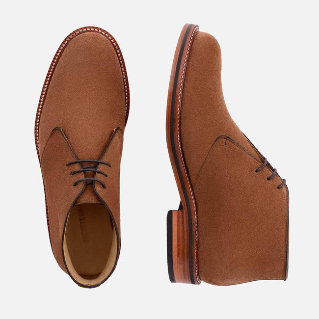 *SECONDS* Laval Chukka Boots - Water Repellent Suede - Chestnut