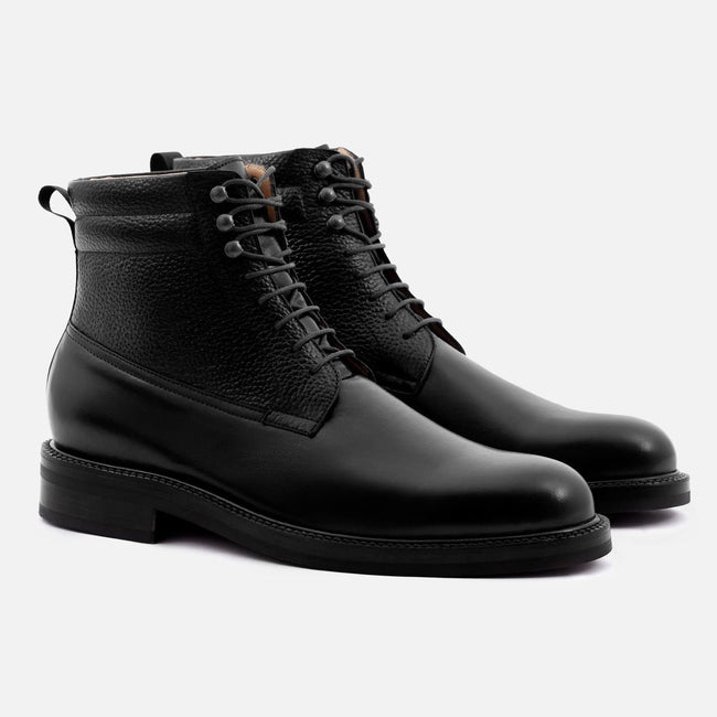Columbus Boots - Calfskin Leather - Black
