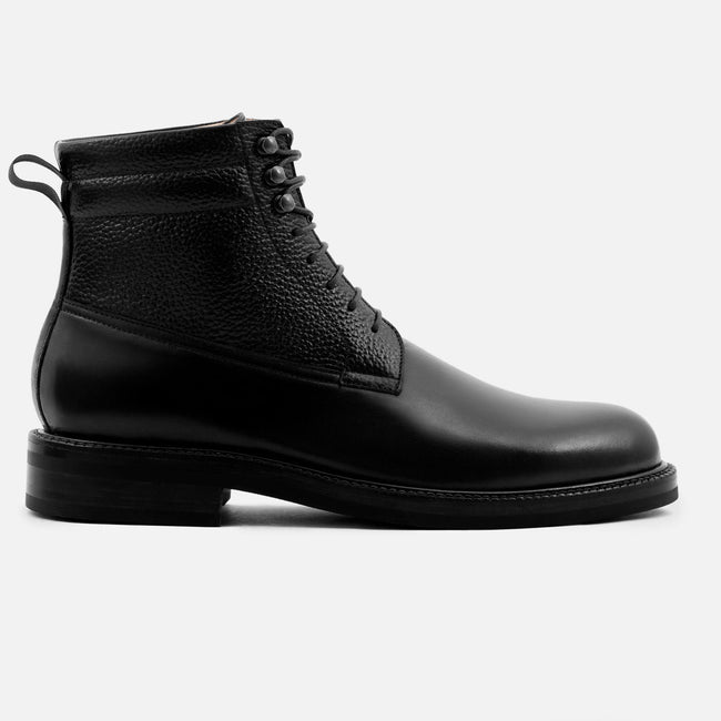 Columbus Boots - Calfskin Leather - Black