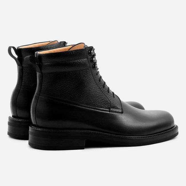 Columbus Boots - Calfskin Leather - Black
