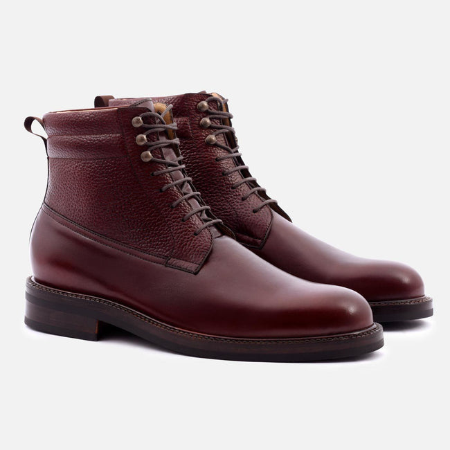 Columbus Boots - Calfskin Leather - Bordeaux