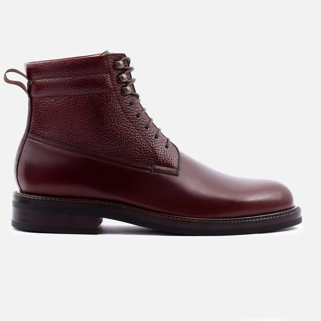 Columbus Boots - Calfskin Leather - Bordeaux