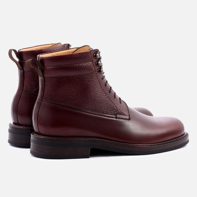 Columbus Boots - Calfskin Leather - Bordeaux