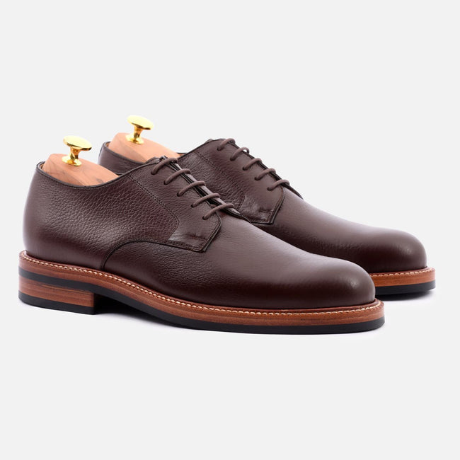 Dunham Derby - Tumbled Leather - Brown