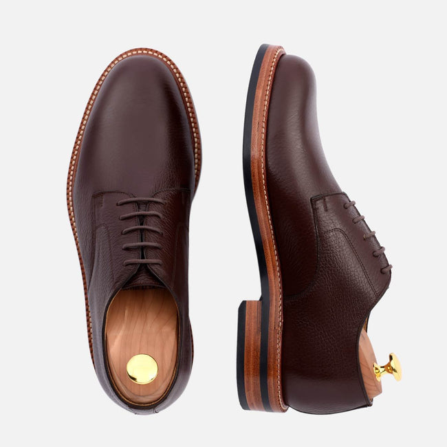 Dunham Derby - Tumbled Leather - Brown