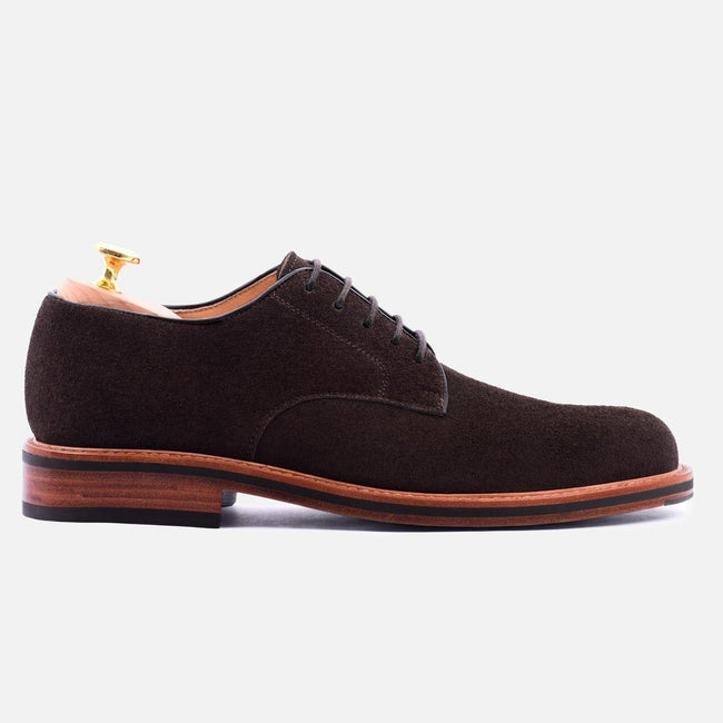*SECONDS* Dunham Derby - Water repellent Suede - Brown