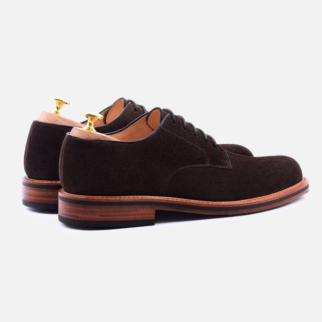*SECONDS* Dunham Derby - Water repellent Suede - Brown