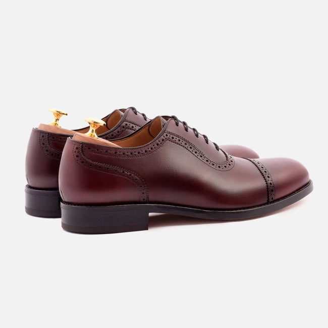 *SECONDS* Durant Oxford Brogues - Calfskin Leather - Bordeaux