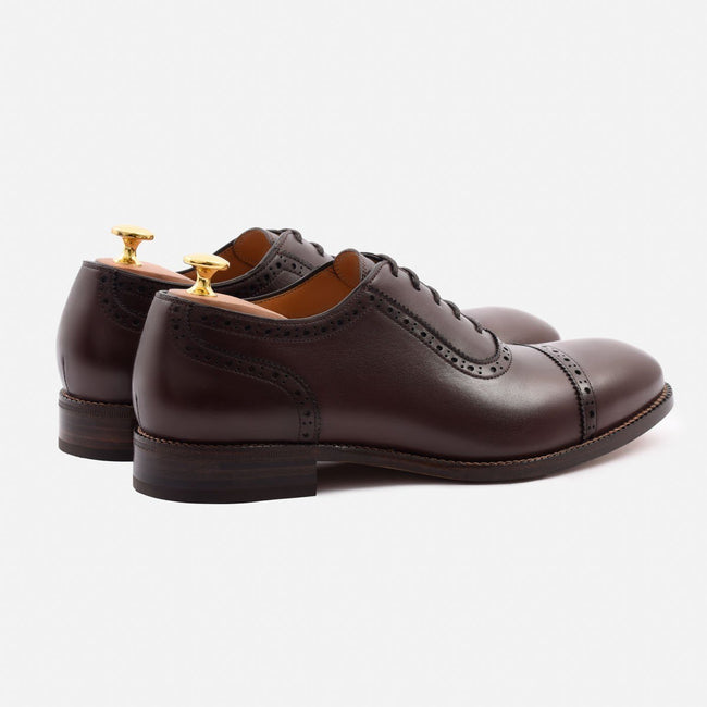 Durant Oxford Brogues - Calfskin Leather - Brown