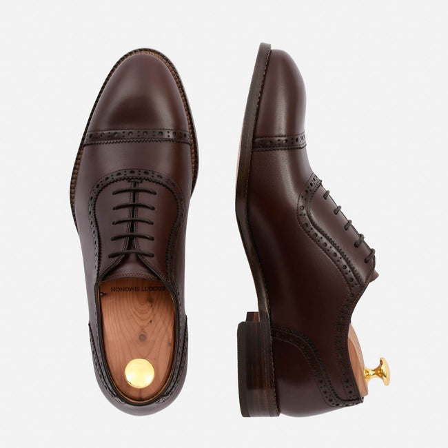 Durant Oxford Brogues - Calfskin Leather - Brown