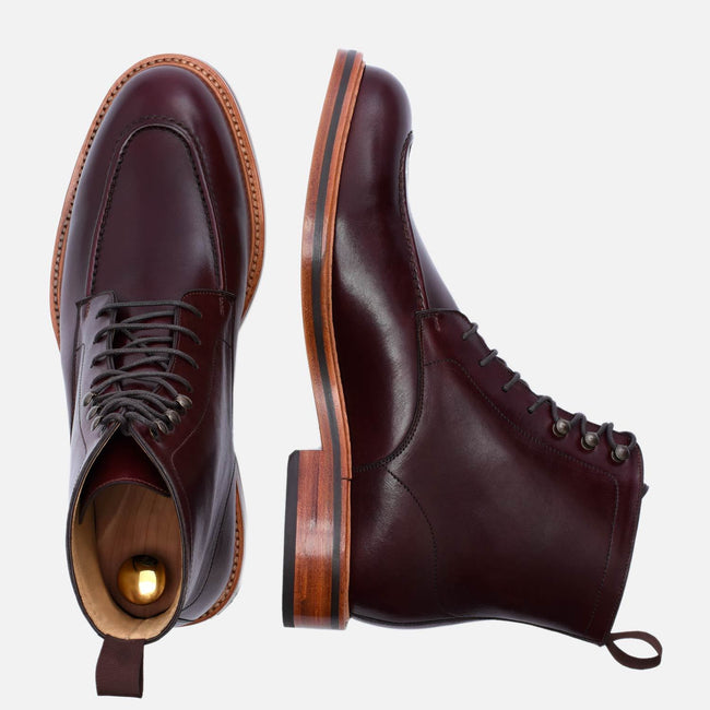 Gallagher Boot - Calfskin Leather - Bordeaux