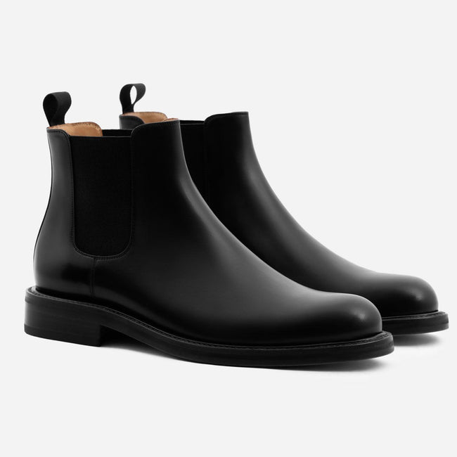 *SECONDS* Preston Chelsea Boot - Calfskin Leather - Black
