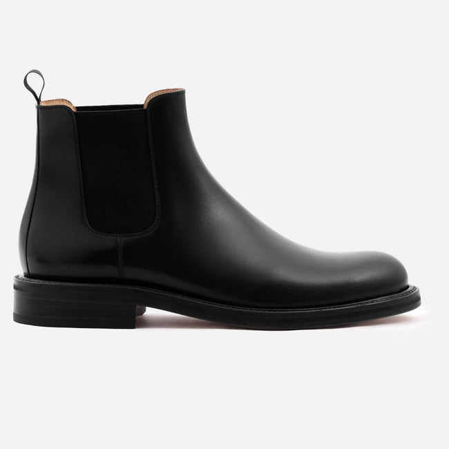 Preston Chelsea Boot - Calfskin Leather - Black