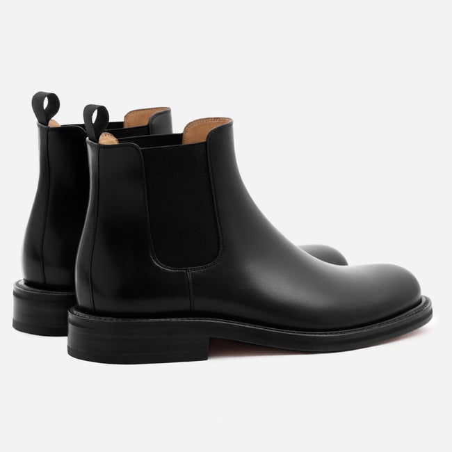 *SECONDS* Preston Chelsea Boot - Calfskin Leather - Black