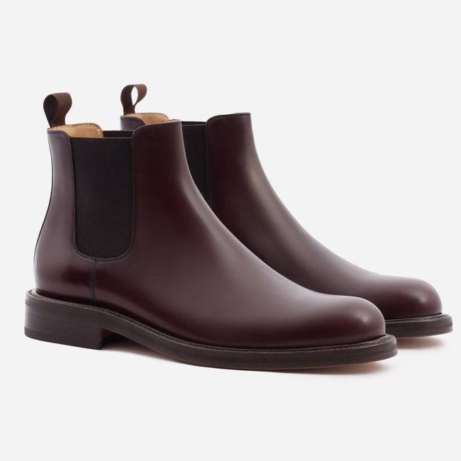Preston Chelsea Boot - Calfskin Leather - Bordeaux