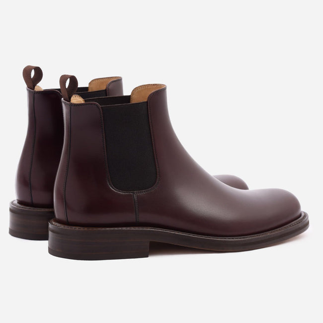 Preston Chelsea Boot - Calfskin Leather - Bordeaux