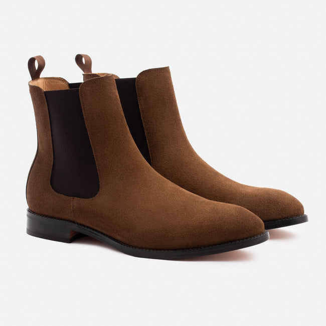 Bolton Chelsea Boot - Water Repellent Suede - Chestnut