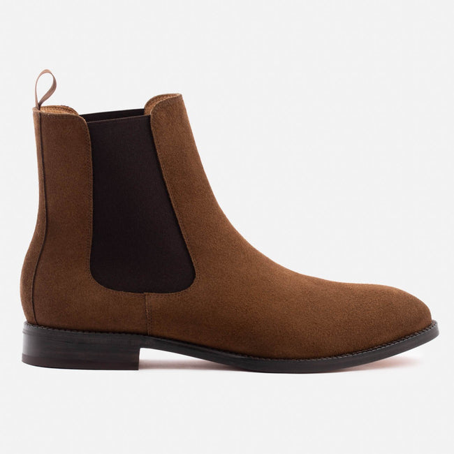 Bolton Chelsea Boot - Water Repellent Suede - Chestnut