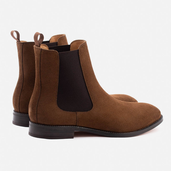 Bolton Chelsea Boot - Water Repellent Suede - Chestnut