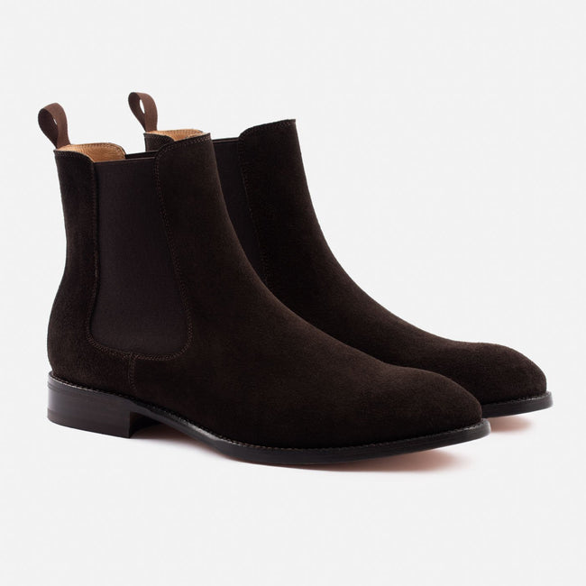 Bolton Chelsea Boot - Water Repellent Suede - Brown