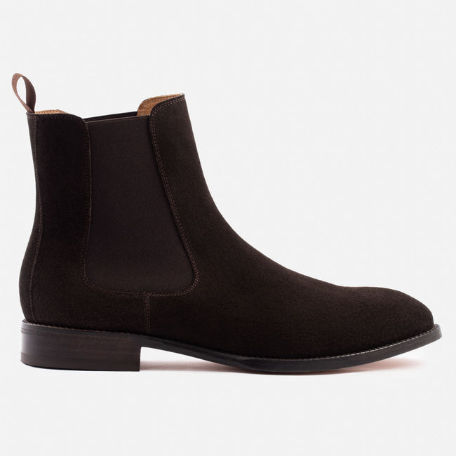 Bolton Chelsea Boot - Water Repellent Suede - Brown