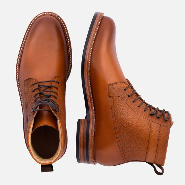 Columbus Boots - Calfskin Leather - Tan
