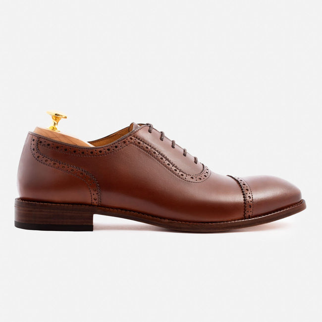 Durant Oxford Brogues - Calfskin Leather - Oak