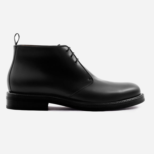 Laval Chukka Boots - Calfskin Leather - Black