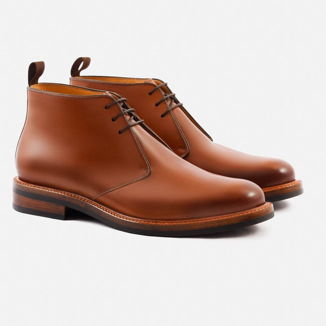 Laval Chukka Boots - Calfskin Leather - Tan