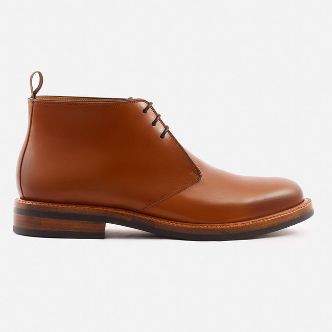 Laval Chukka Boots - Calfskin Leather - Tan