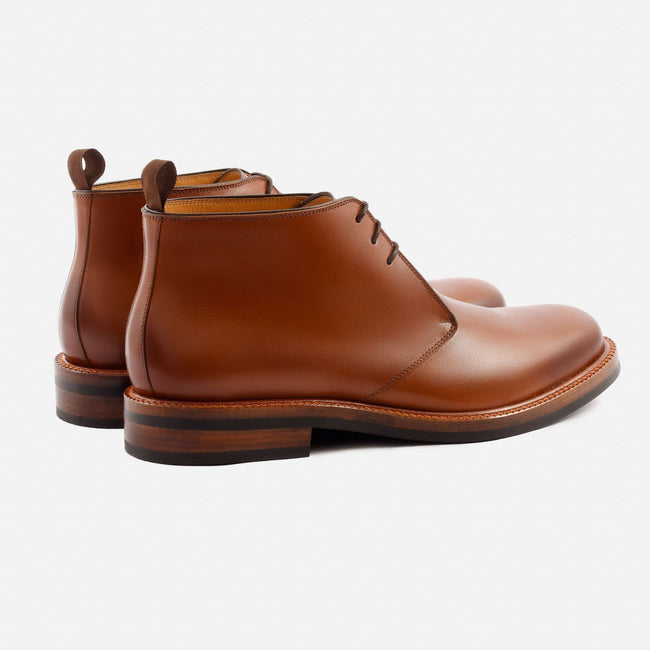 Laval Chukka Boots - Calfskin Leather - Tan