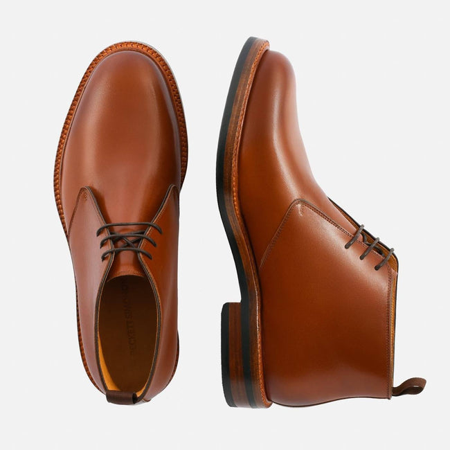 Laval Chukka Boots - Calfskin Leather - Tan